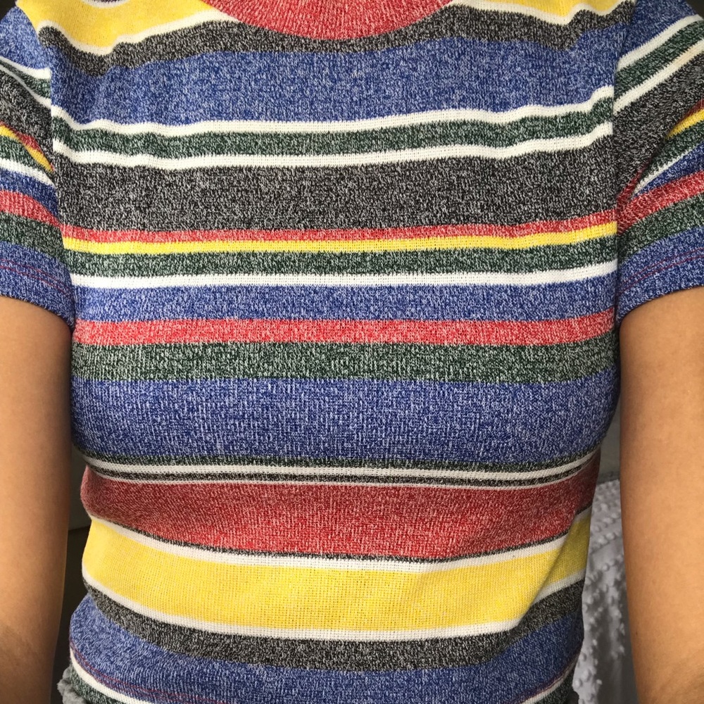 ZARA STRIPED TOP - Picture 4 of 4
